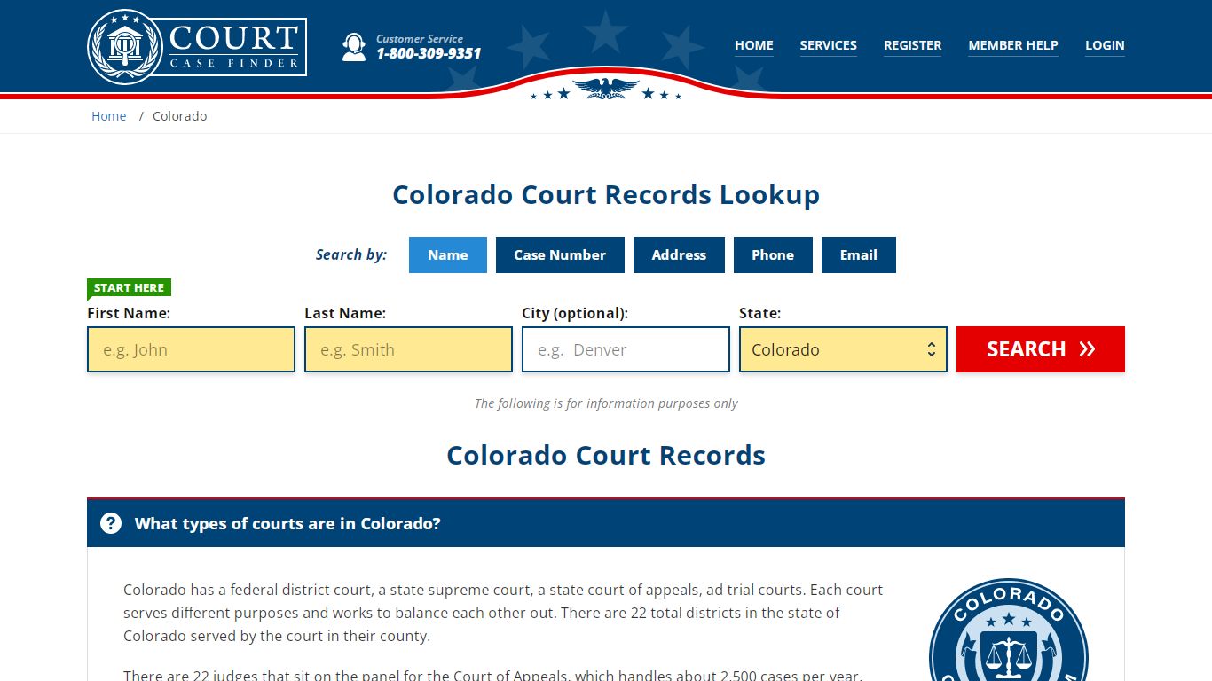 Colorado Court Records Lookup - CO Court Case Search